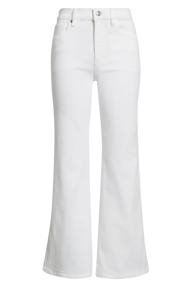 The Pixie Icon High Waist Flare Jeans, Alternate, color, WHITE
