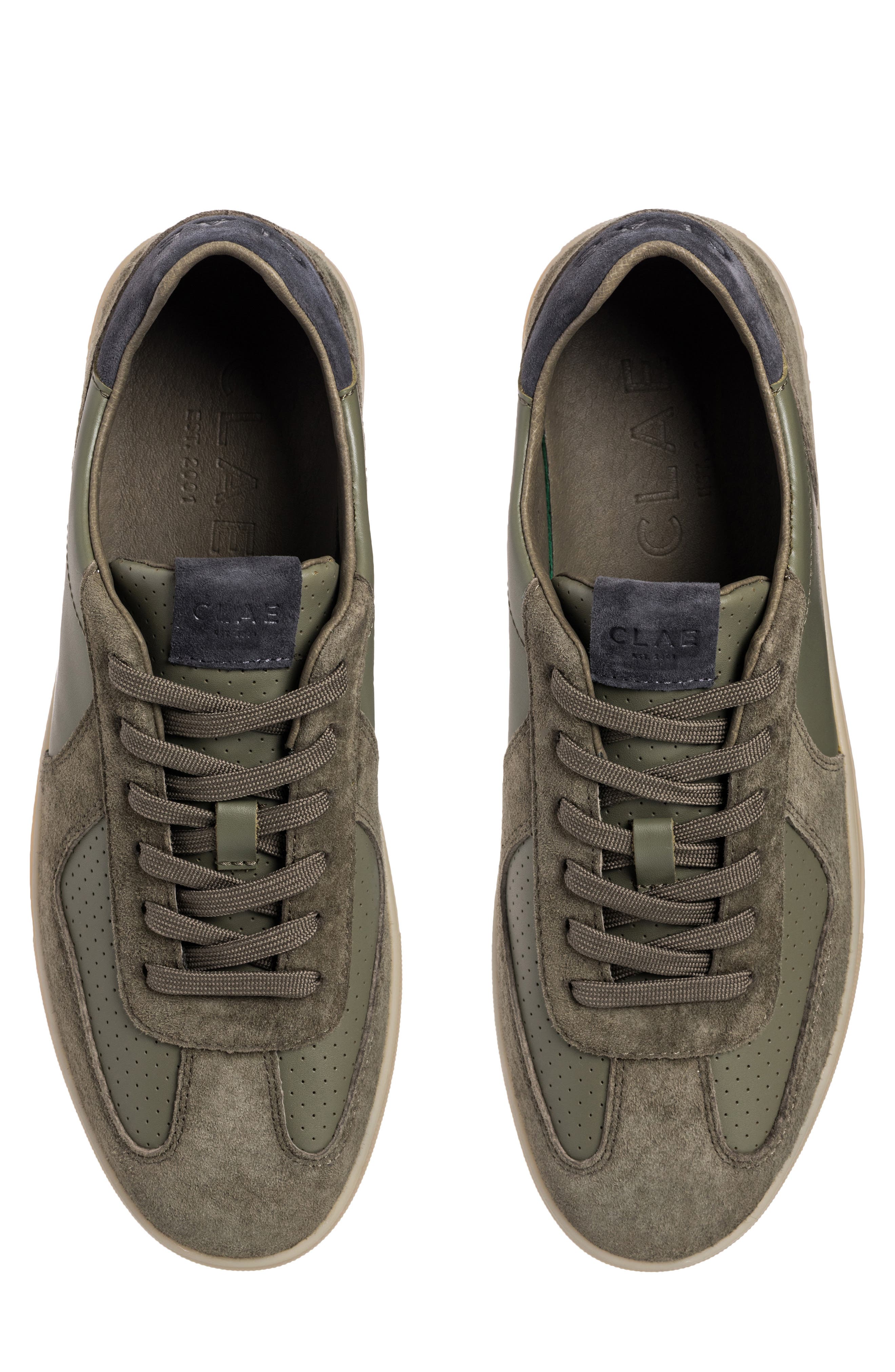 Bastian Leather Sneaker, Alternate, color, GREEN