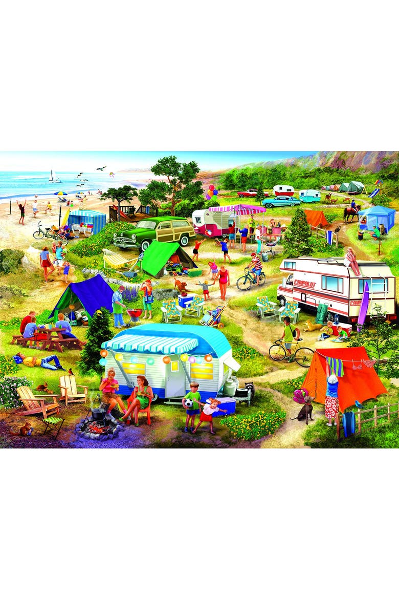 Seaside Campground 1000 piece Jigsaw Puzzle for Adults, Alternate, color, Multicolor