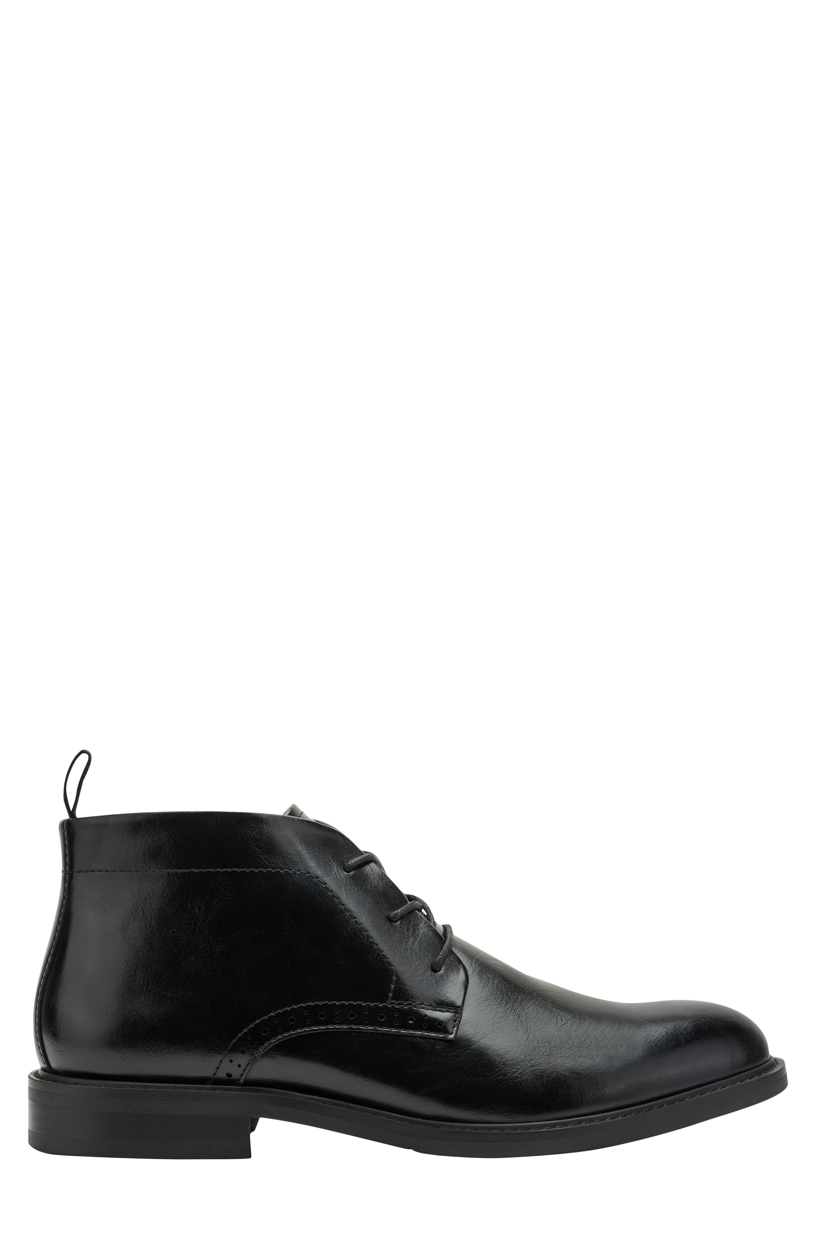 Kenneth Cole Reaction London Faux Leather Chukka Boot, Alternate, color, Black