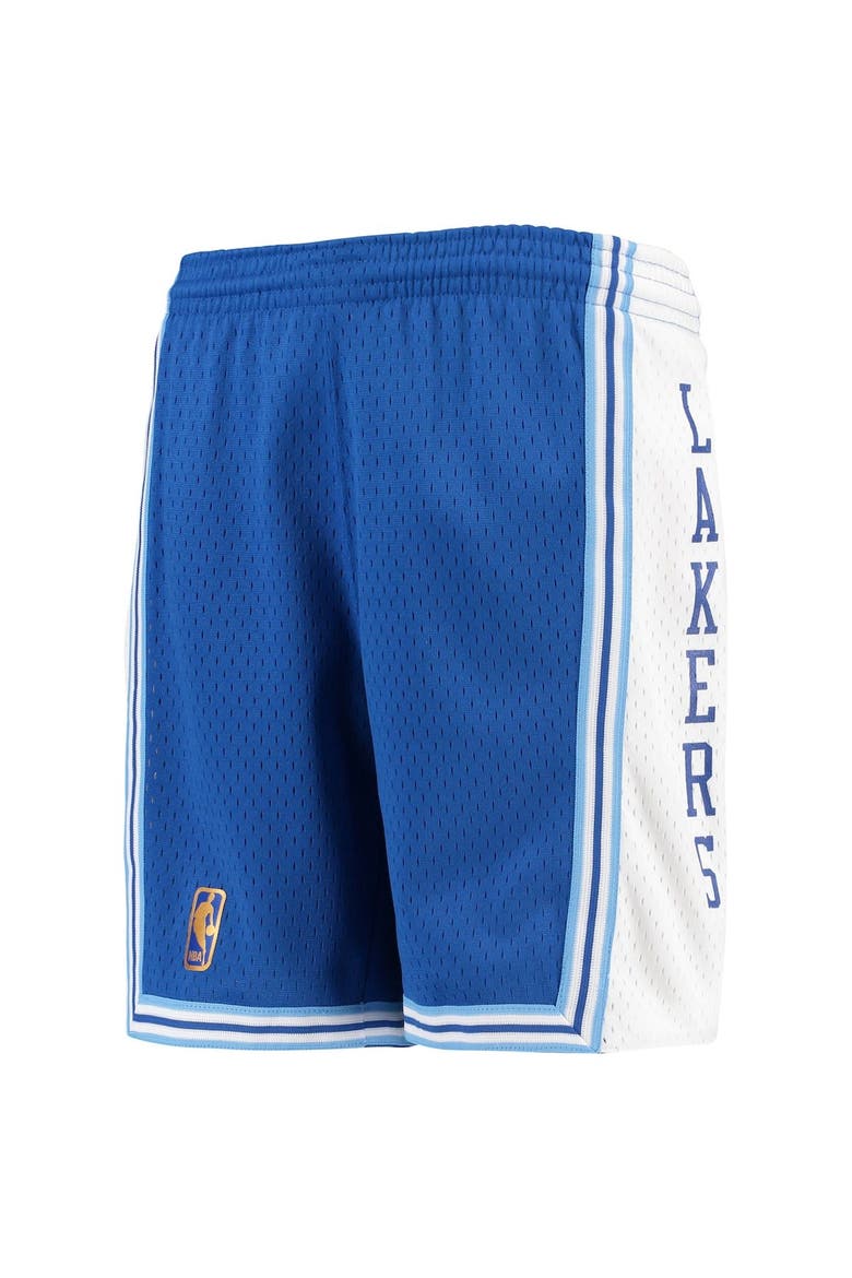 Youth Mitchell & Ness Royal Los Angeles Lakers Hardwood Classics Swingman Shorts, Alternate, color, ROYAL