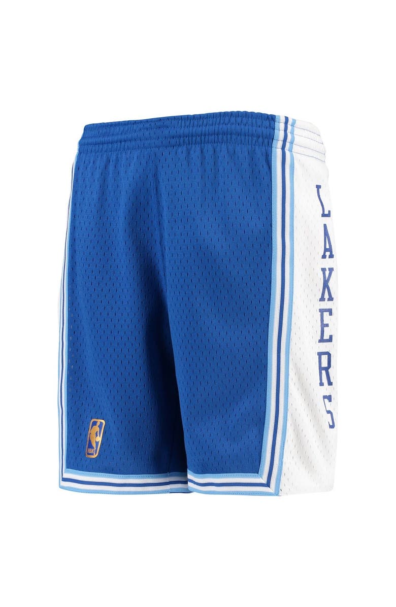 Mitchell & Ness Youth Mitchell & Ness Royal Los Angeles Lakers Hardwood Classics Swingman Shorts, Alternate, color, 