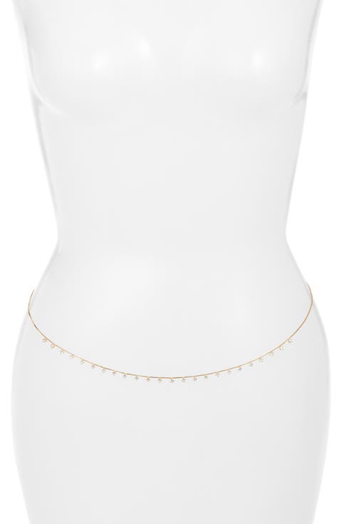 French Riviera Cubic Zirconia Belly Chain