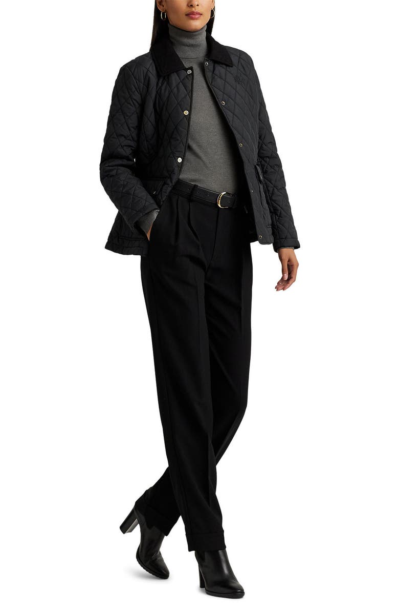 Lauren Ralph Lauren Quilted Corduroy Collar Barn Jacket, Alternate, color, 