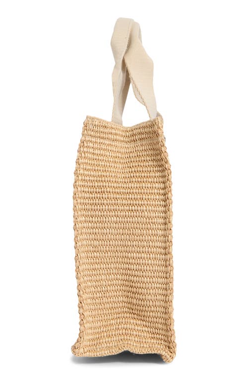 Isabel Marant Small Aruba Woven Raffia Tote In Brown
