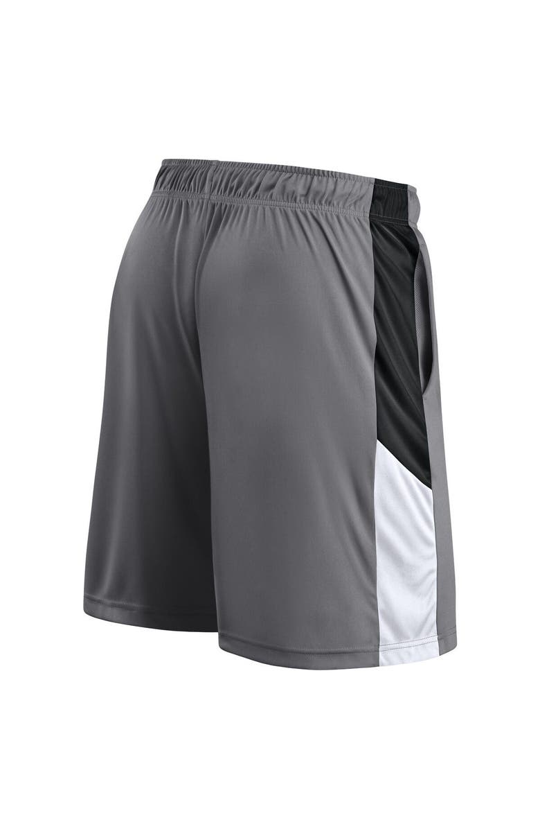 FANATICS Men's Fanatics Branded  Gray Brooklyn Nets Practice Performance Shorts, Alternate, color, 