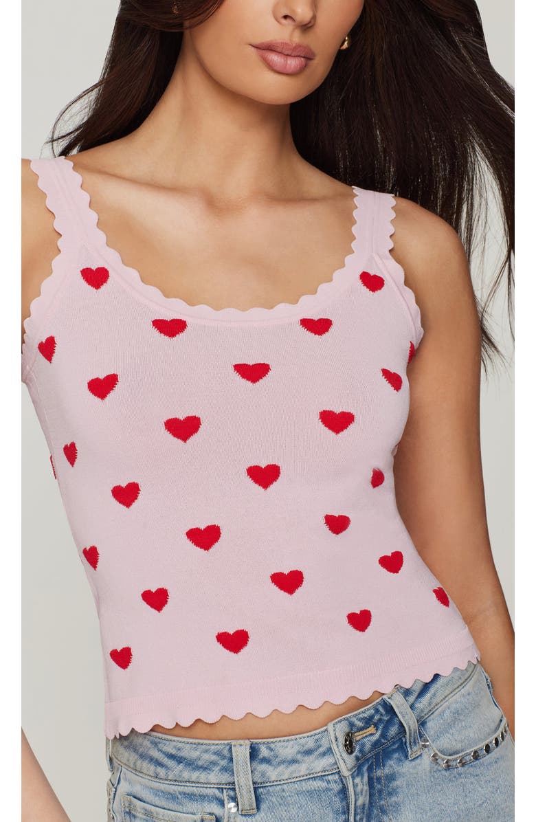 Generation Love Lottie Hearts Intarsia Strap Tank, Alternate, color, 