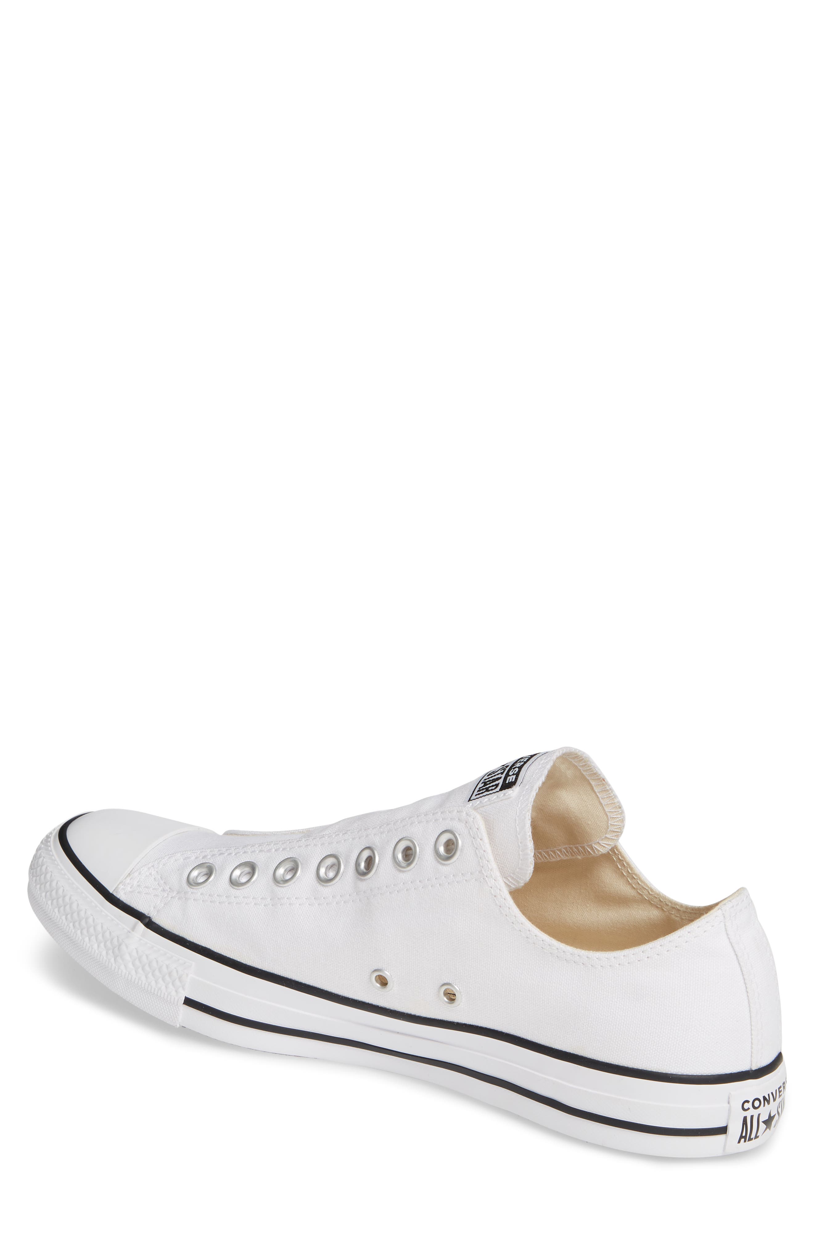 Chuck Taylor® All Star® Laceless Sneaker, Alternate, color, WHITE/ BLACK/ WHITE