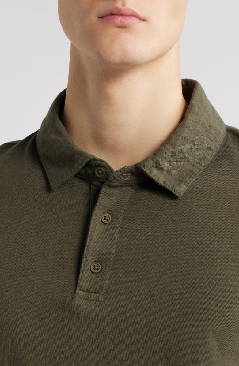 Vince Regular Fit Garment Dyed Cotton Polo, Alternate, color, Washed Olive Leaf