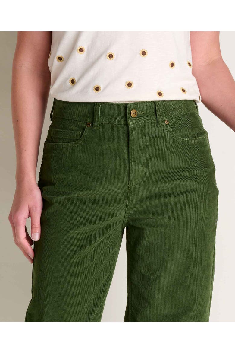 Coaster Cord Wide Leg Pant, Alternate, color, Epidote