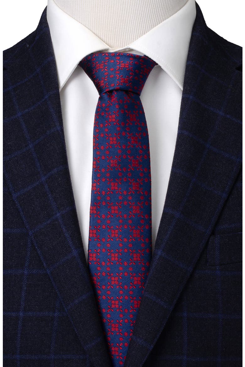 Silk Tie, Alternate, color, NAVY