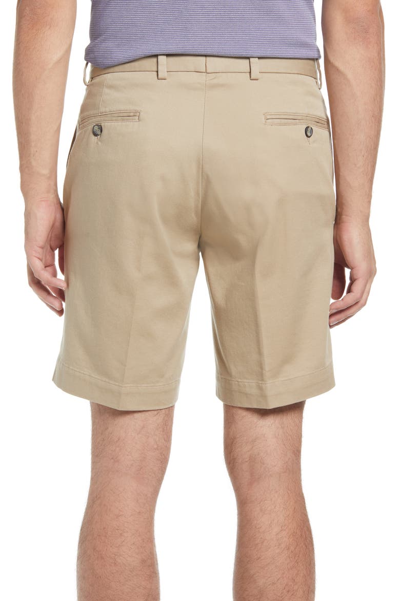 Charleston Khakis Flat Front Chino Shorts, Alternate, color, KHAKI