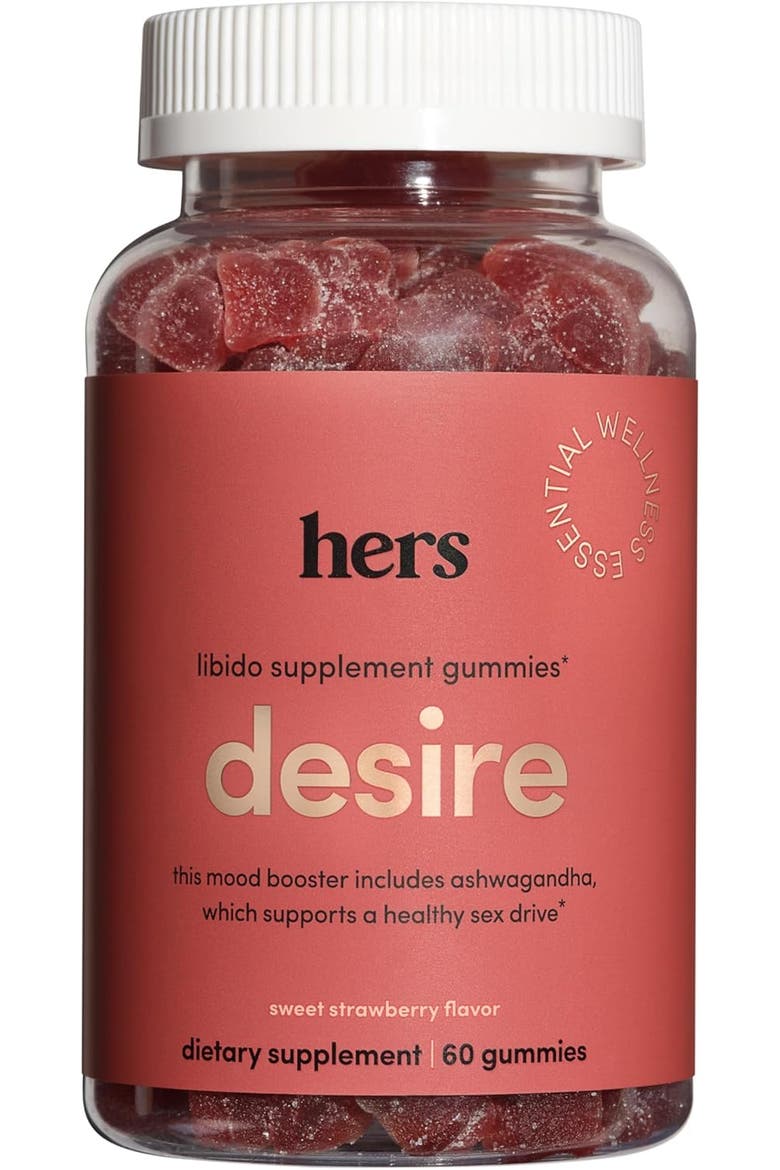 Desire Libido Supplement Gummies  Mood-Boosting, Energy-Enhancing, Daily Wellness Formula, Main, color, Coral