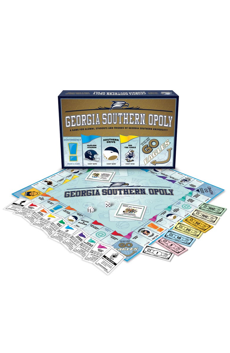 Late for the Sky University Georgia Southernopoly Monopoly Board Game, Alternate, color,