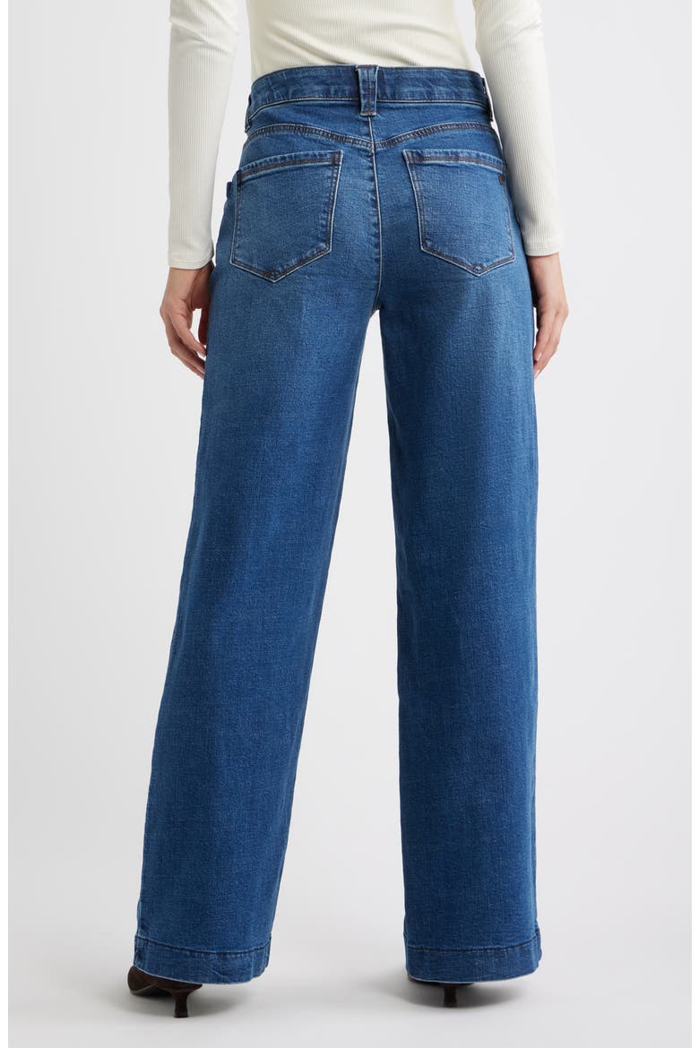 Sam High Waist Wide Leg Jeans, Alternate, color, MID BLUE