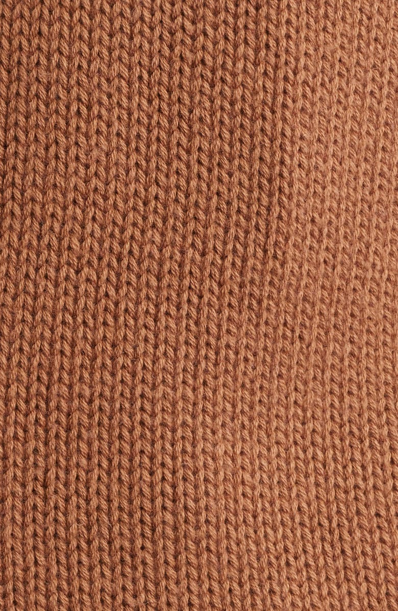 Pendleton Floral Accent Cotton & Merino Wool Henley Sweater, Alternate, color, Spice Brown