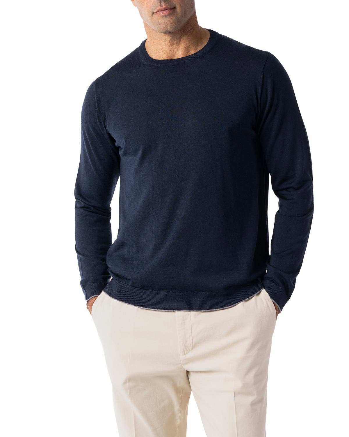 Navy with Gray Tipping