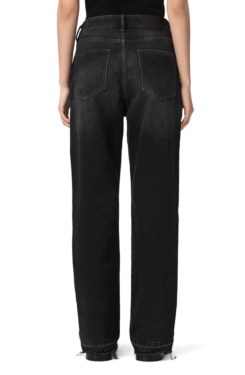AllSaints Fable Bootcut Jeans, Alternate, color, Washed Black