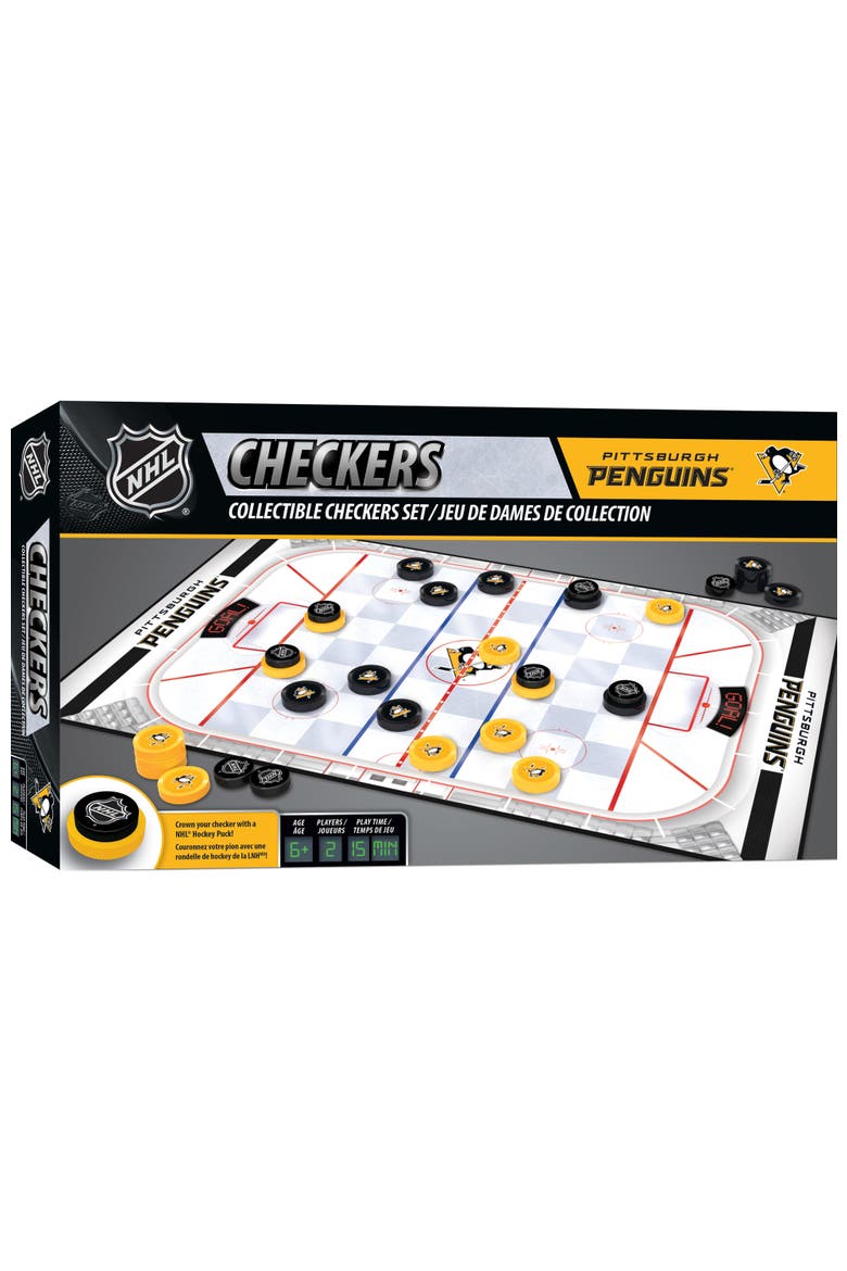 Pittsburgh Penguins Checkers Board Game, Main, color, Multicolor