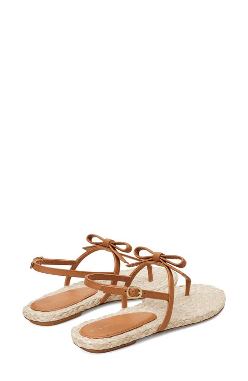 Stuart Weitzman Felicity Leather Bow Espadrille Sandals In Macchiato