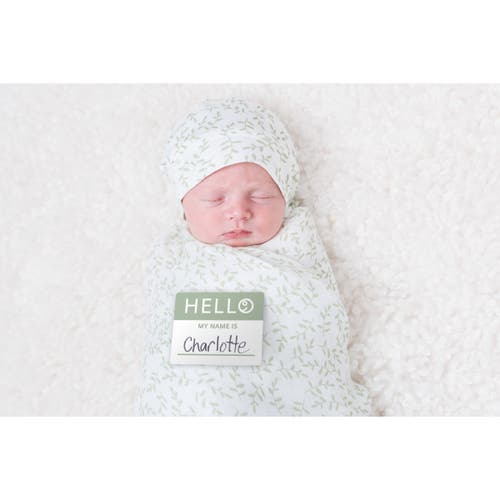 LULUJO LULUJO HELLO WORLD HAT & SWADDLE SET 