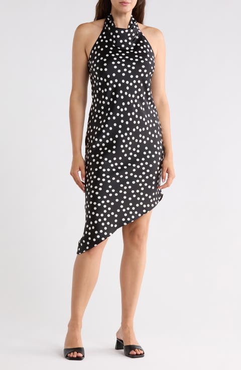Asymmetrical Halter Dress