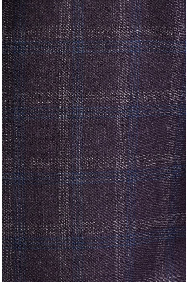 Purple Shadow Check Wool Sport Coat, Alternate, color, BURGUNDY DANDY WOOL CHECK