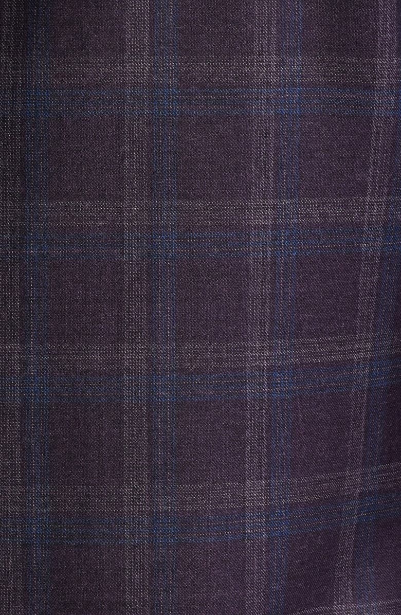 Nordstrom Purple Shadow Check Wool Sport Coat, Alternate, color, Burgundy Dandy Wool Check