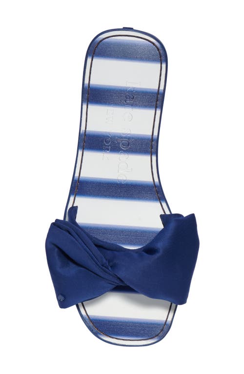 Shop Kate Spade New York Bikini Slide Sandal In Awning Stripe/outer Space
