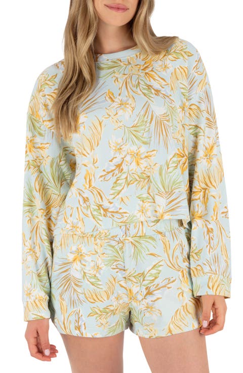 Fall Palms Boxy Crewneck Sweatshrit