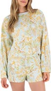 Hurley Fall Palms Boxy Crewneck Sweatshrit