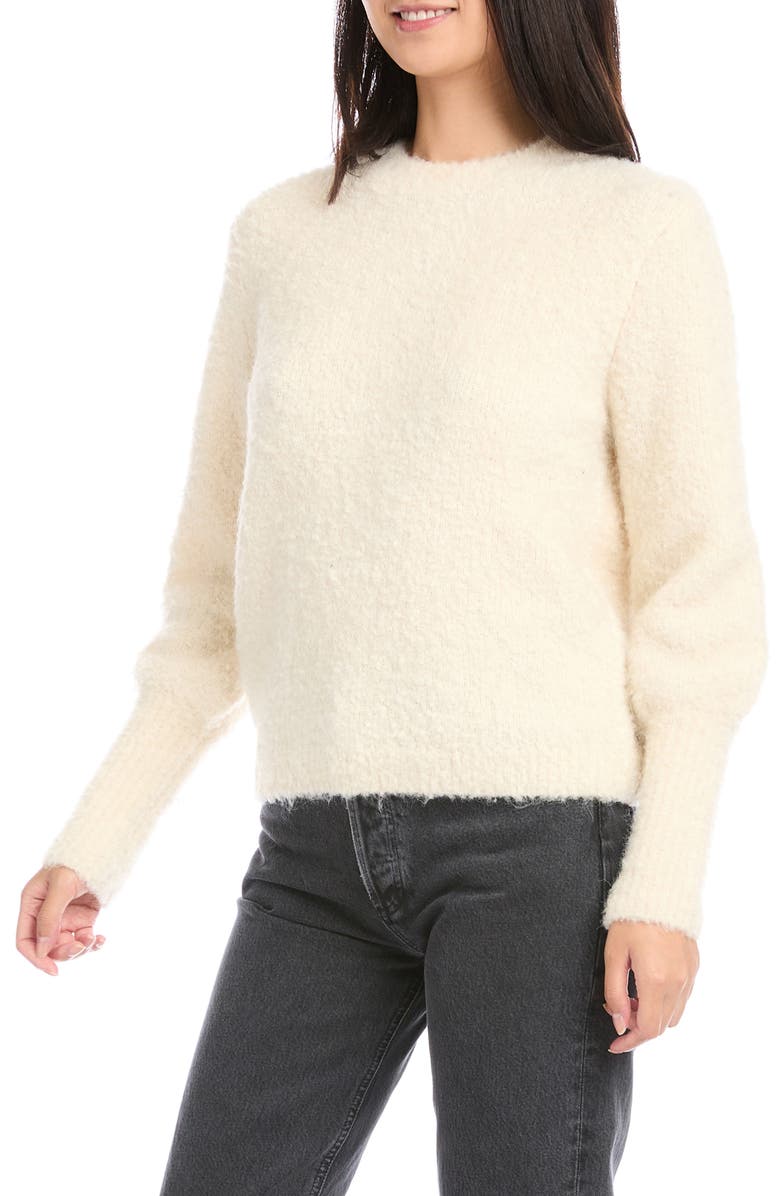 FIFTEEN TWENTY Bouclé Crewneck Sweater, Alternate, color,