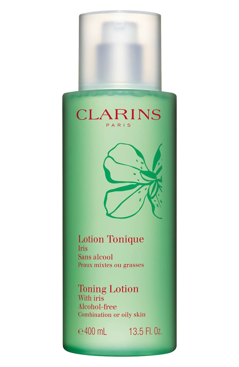 Clarins Jumbo Size Toning Lotion with Iris, Main, color, 