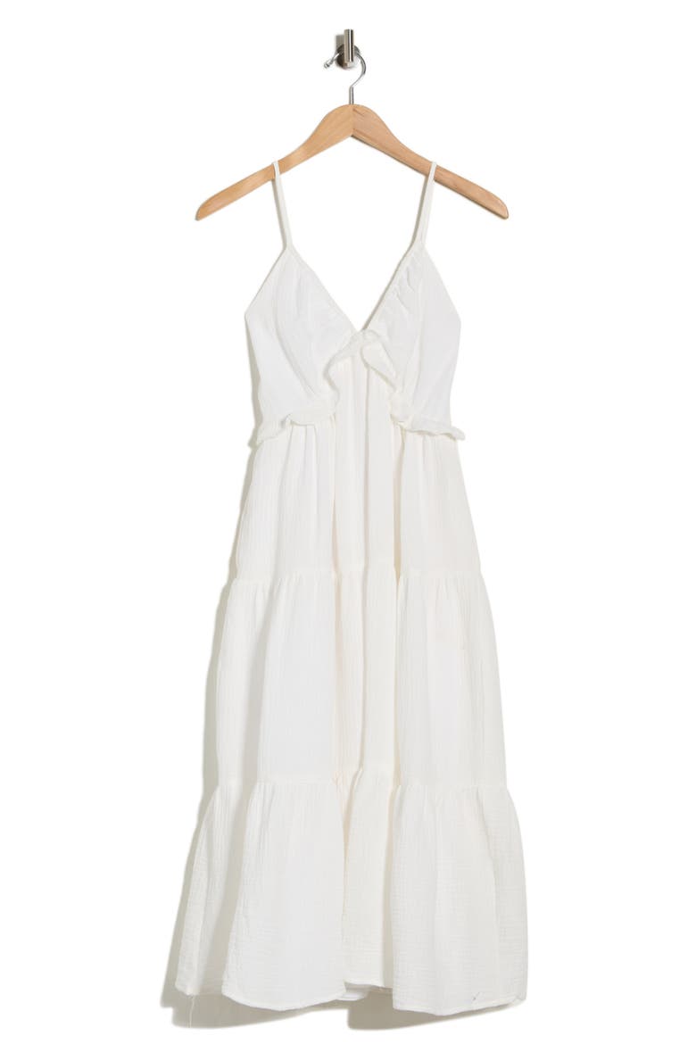 Daisy Cotton Tiered Sundress, Alternate, color, IVORY
