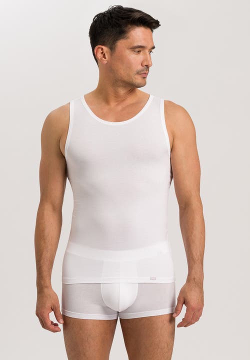 Hanro Natural Function Tencel™ And Cotton Tank Top In White