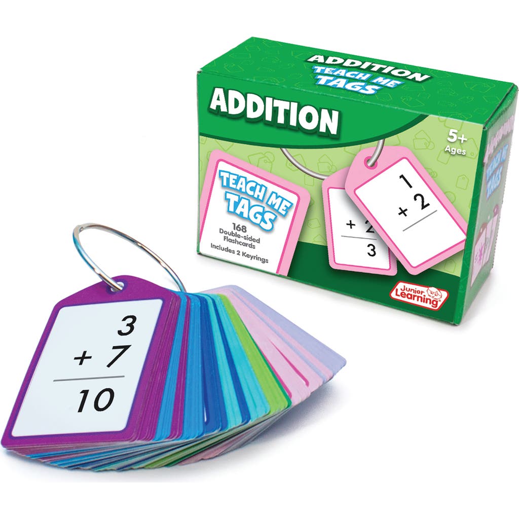 Junior Learning Addition Teach Me Tags Flash Cards, Ages 5+ in Multicolored  product