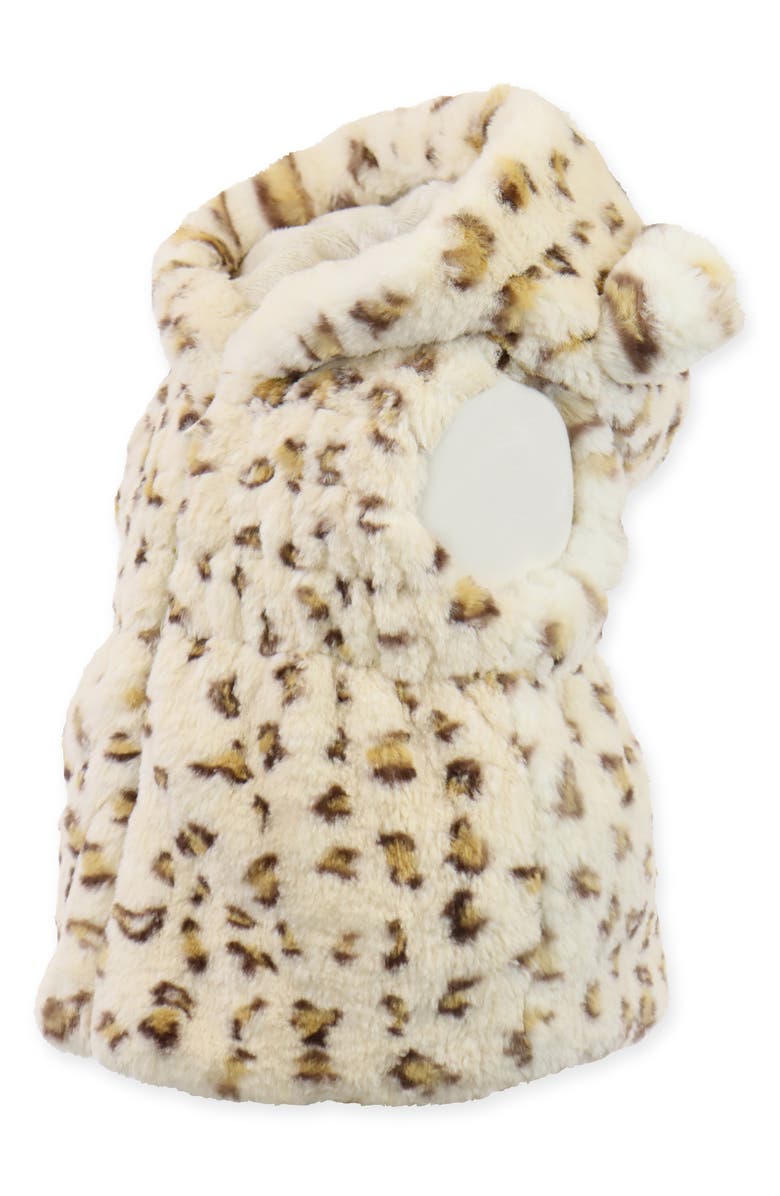 Widgeon Ruched Faux Fur Vest, Alternate, color,