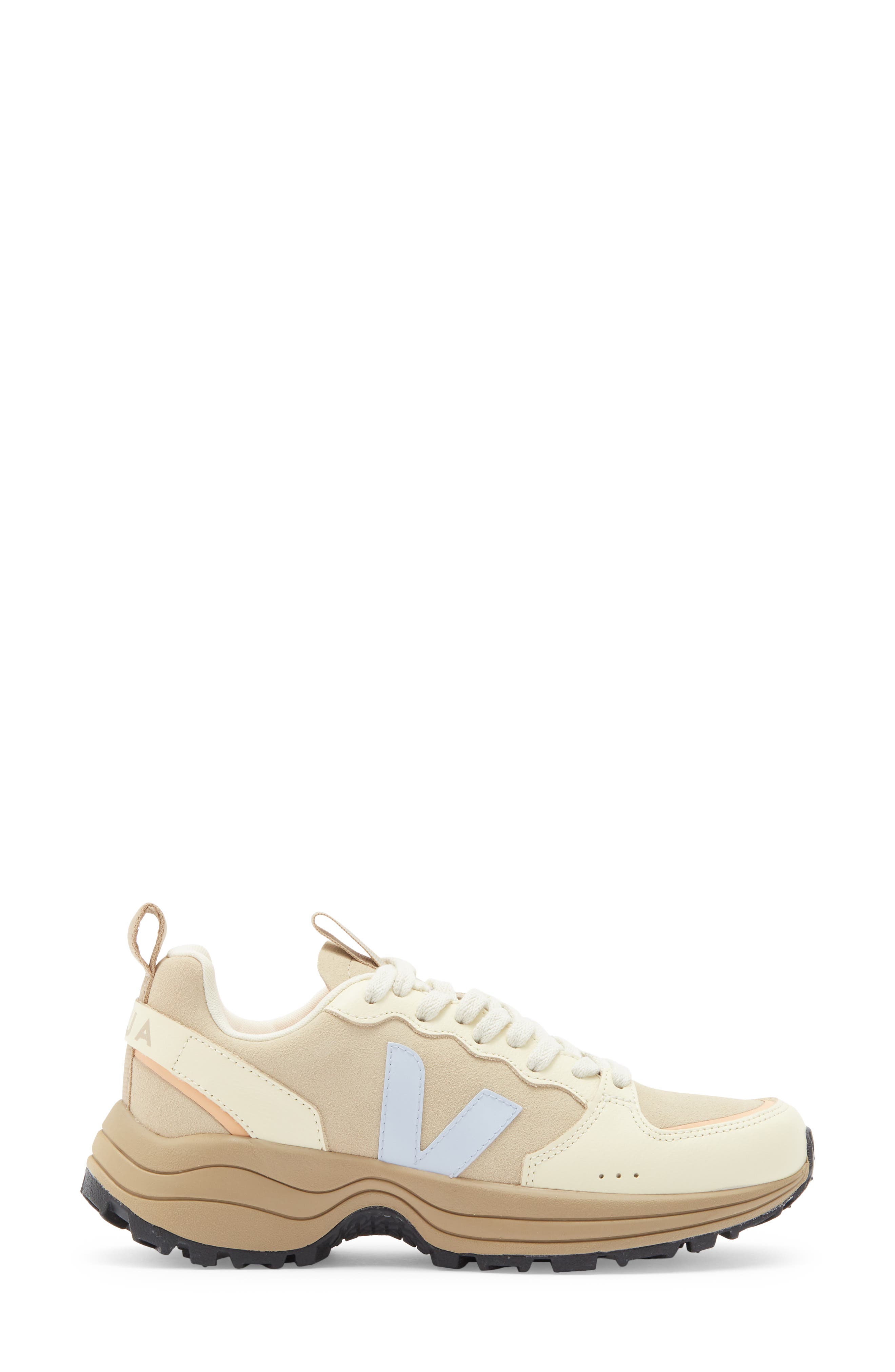 Veja Venturi Suede Almond Swan Training Sneaker, Alternate, color, 
