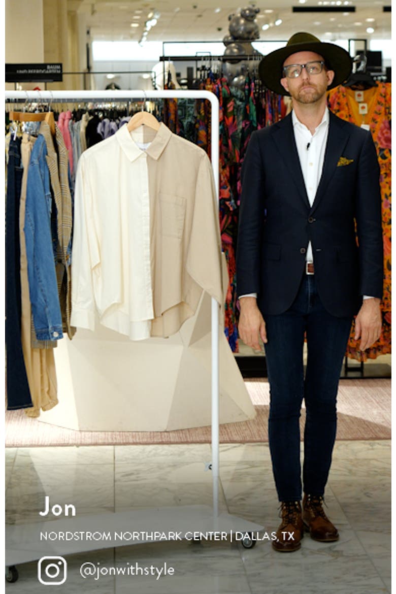 Sloane High-Low Stretch Cotton Shirt video