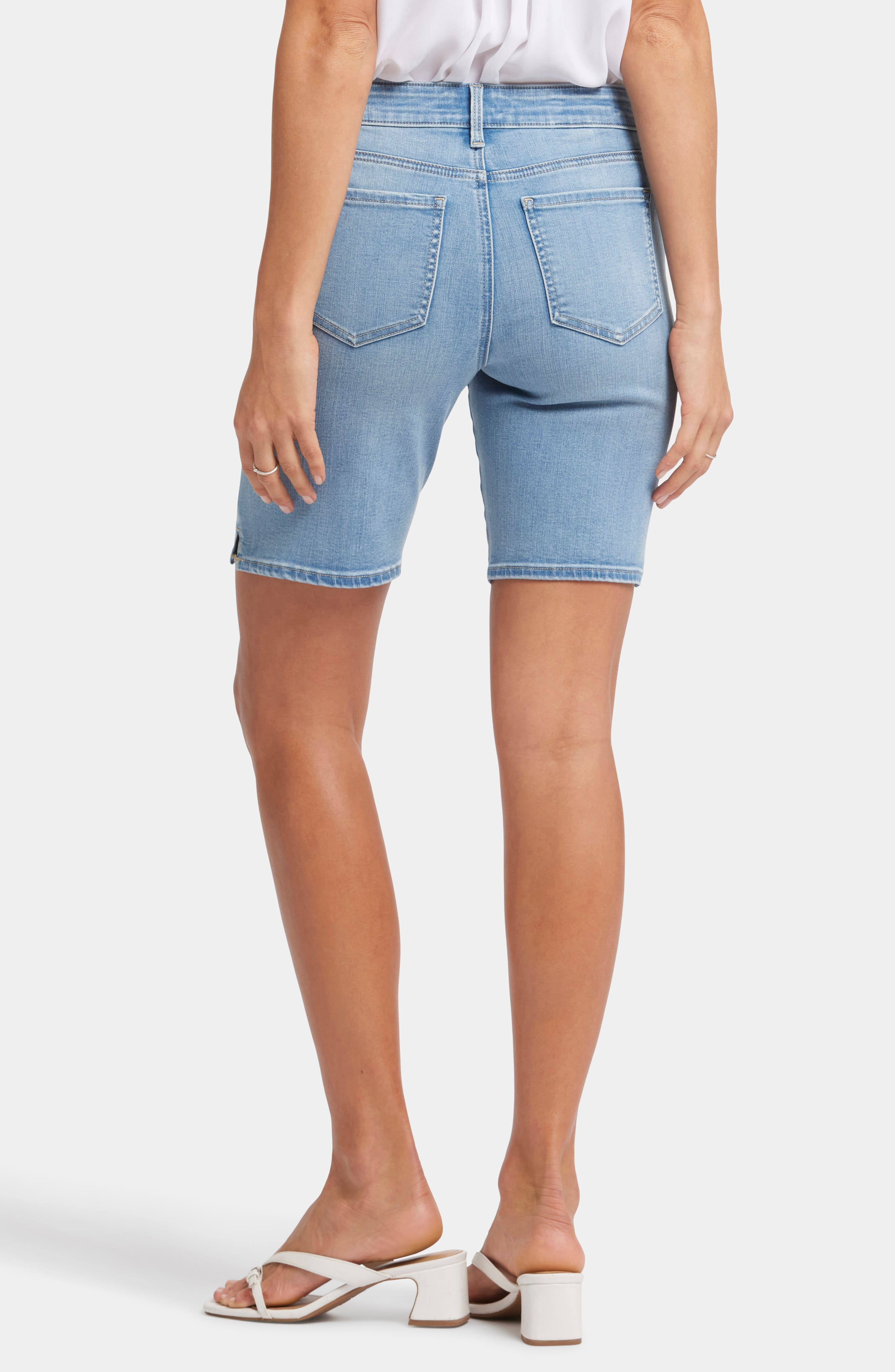 Ella Side Slit Denim Shorts - image 2