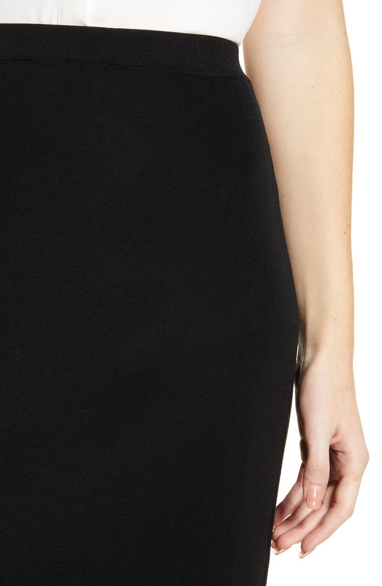 Ming Wang Straight Skirt, Alternate, color, Black