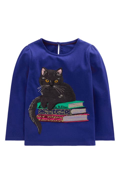 Kids' Puff Sleeve Appliqué T-Shirt