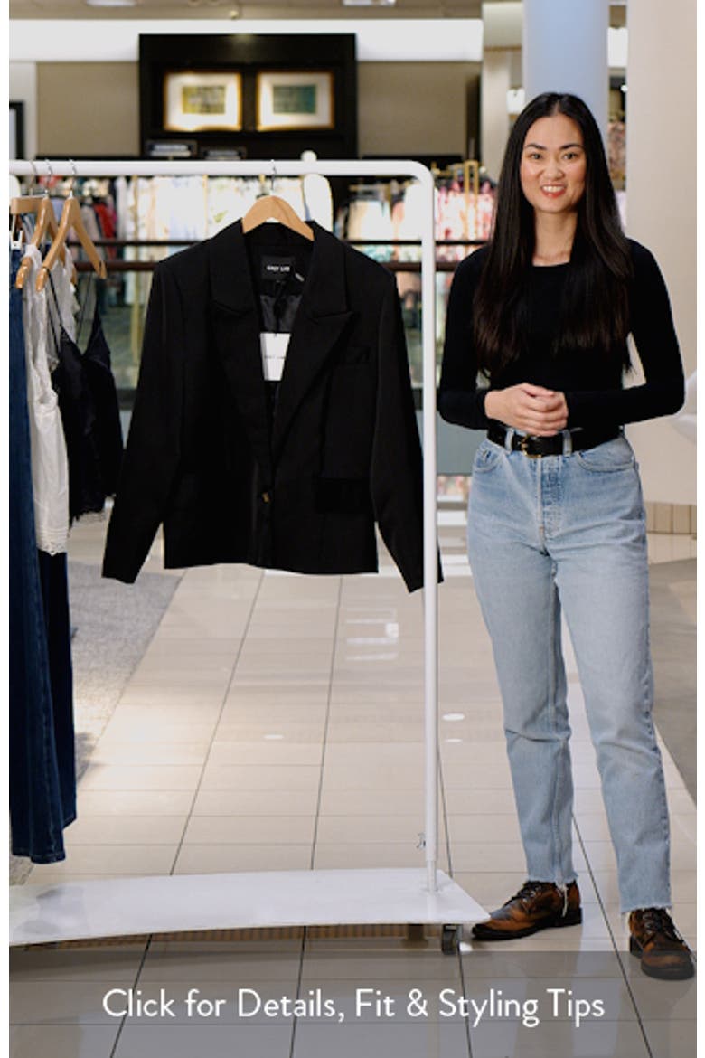 One-Button Satin Blazer video