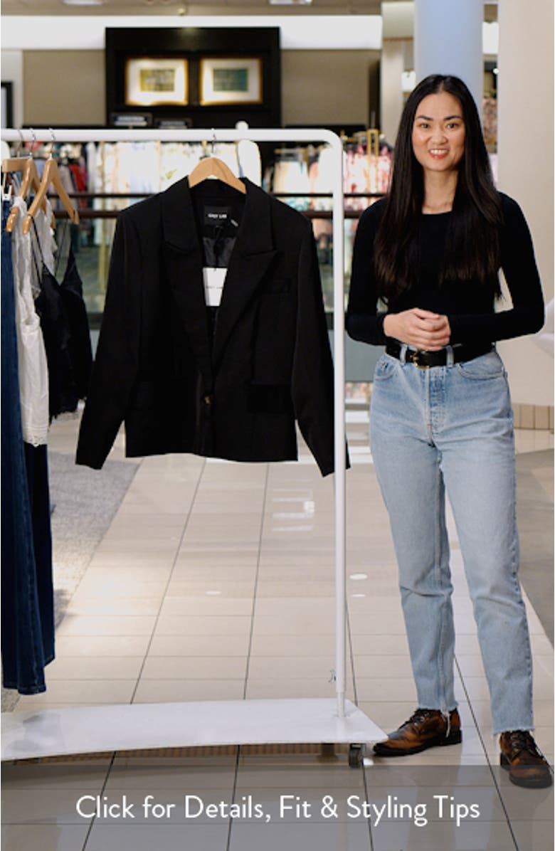 One-Button Satin Blazer, sales video thumbnail