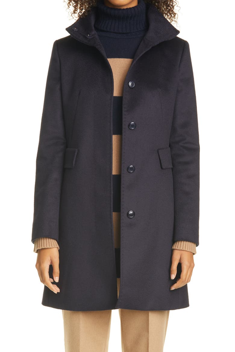 Agnese Wool Coat, Main, color, NAVY
