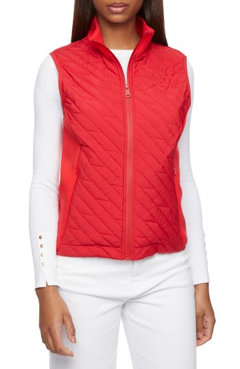 Bernardo Mixed Media Quilted Jacket