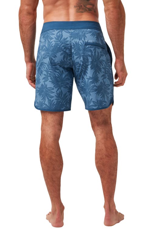 Travismathew No Wake Zone Board Shorts In Captains Blue