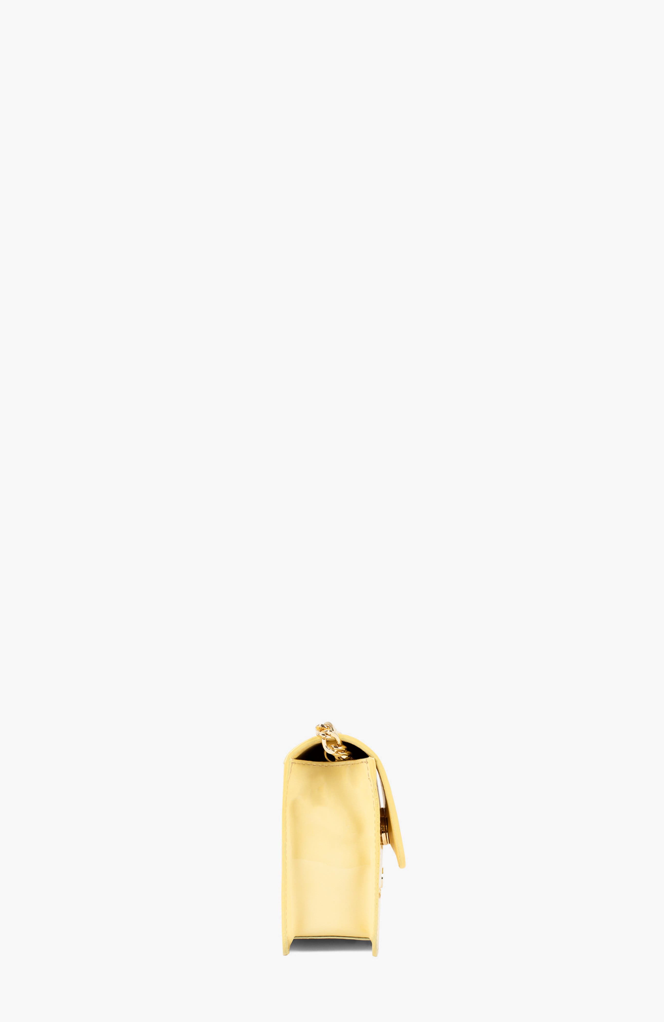 Iconic By Cavalinho 648 Patent Leather Clutch Shoulder Bag, Alternate, color, Yellow