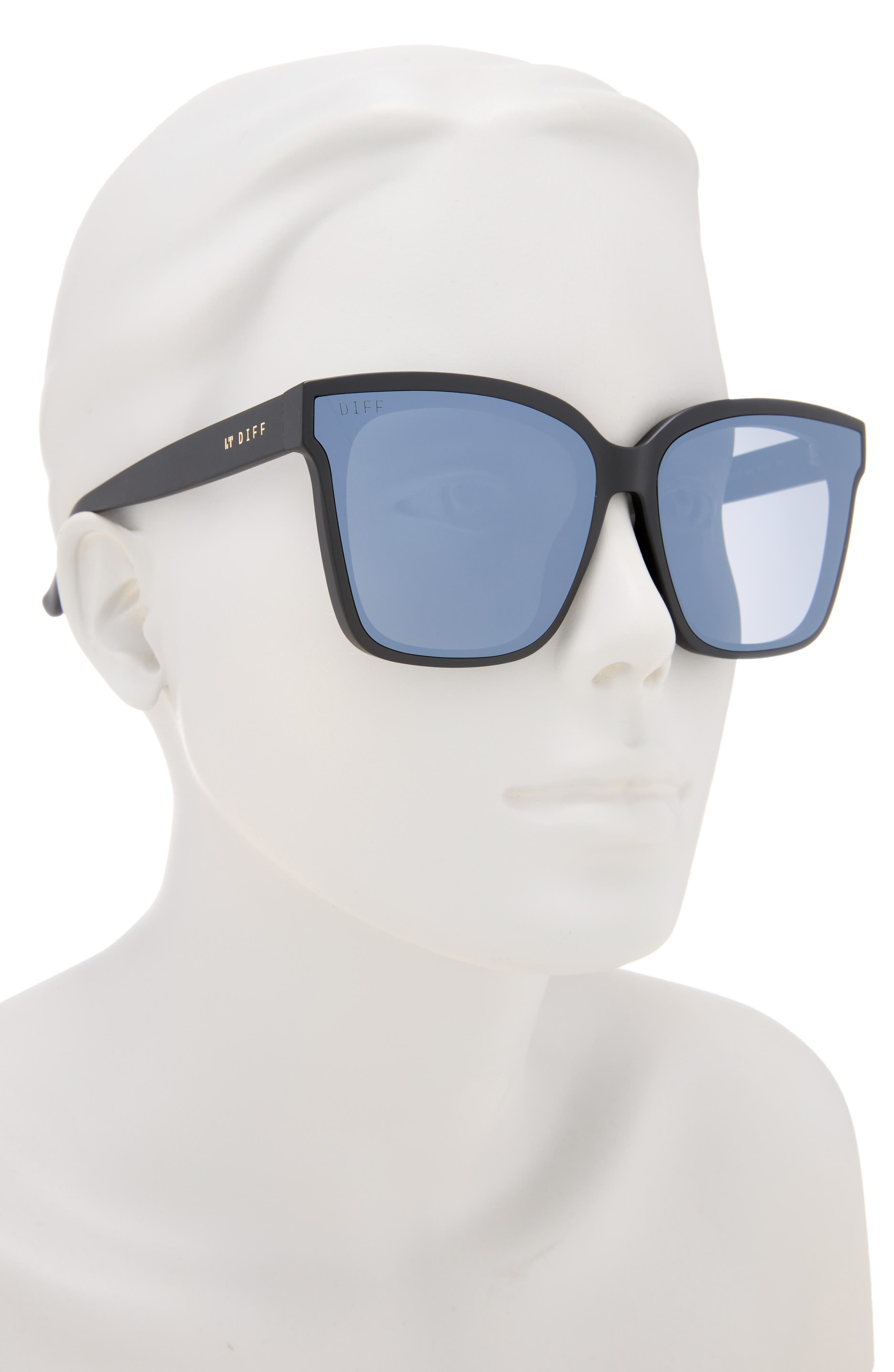 DIFF Madison 63mm Oversize Square Sunglasses (Women 