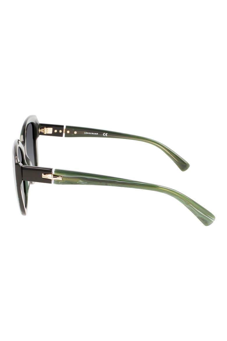 Roseau 54mm Butterfly Sunglasses, Alternate, color, GREEN MALACHITE